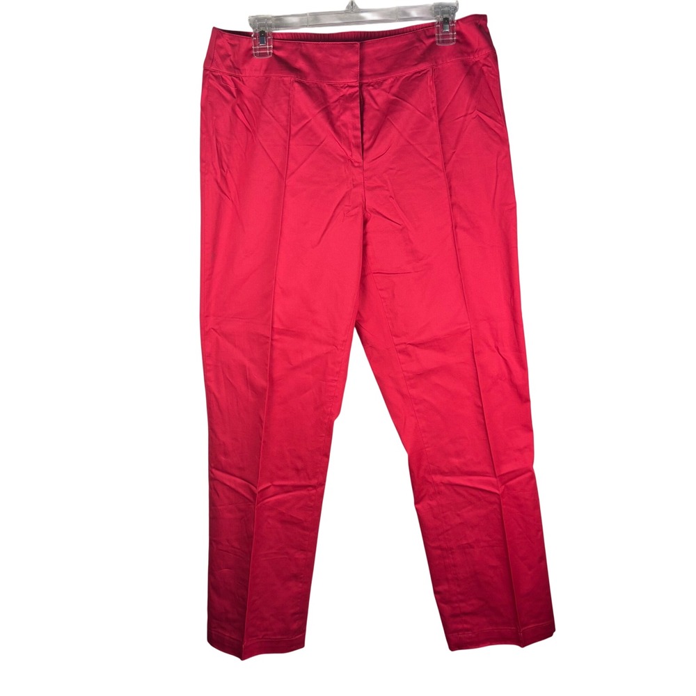 City Girl Maui Sunset Raspberry Pink Straight Leg Dress Pants 2865P-83 Size 10